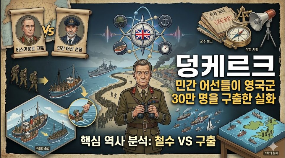 덩케르크│민간 어선들이 영국군 30만 명을 구출한 실화