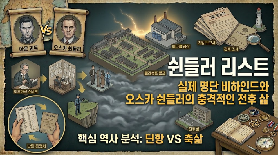 쉰들러 리스트│실제 명단 비하인드와 오스카 쉰들러의 충격적인 전후 삶