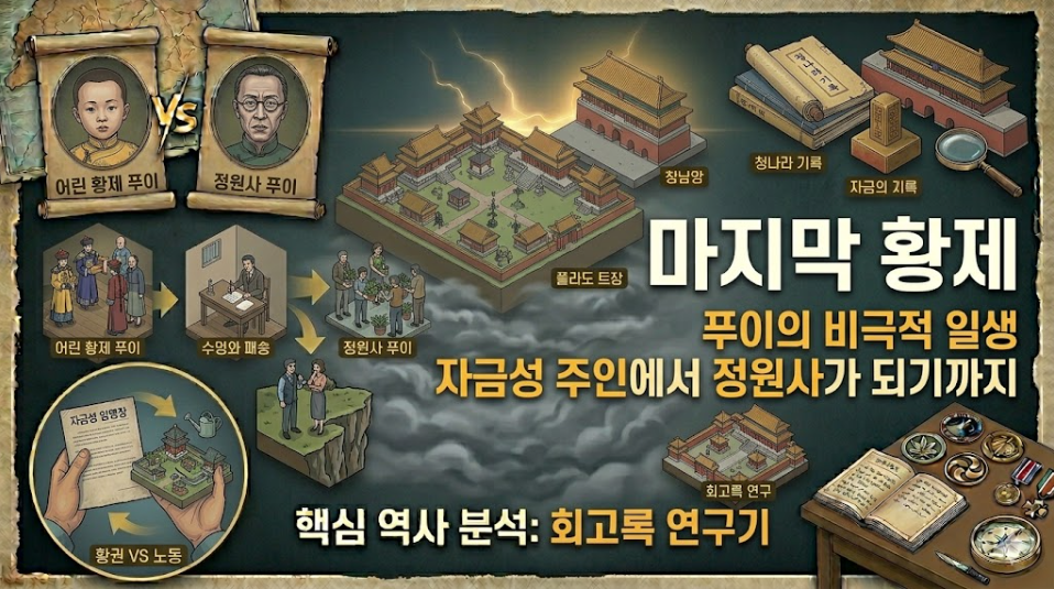 마지막 황제│푸이의 비극적 일생 자금성 주인에서 정원사가 되기까지