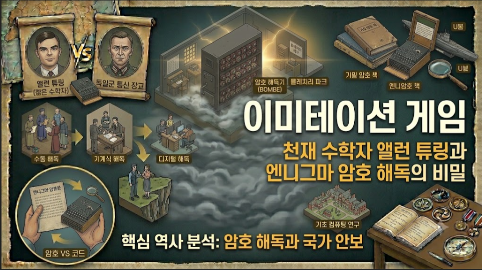 이미테이션 게임│천재 수학자 앨런 튜링과 엔니그마 암호 해독의 비밀