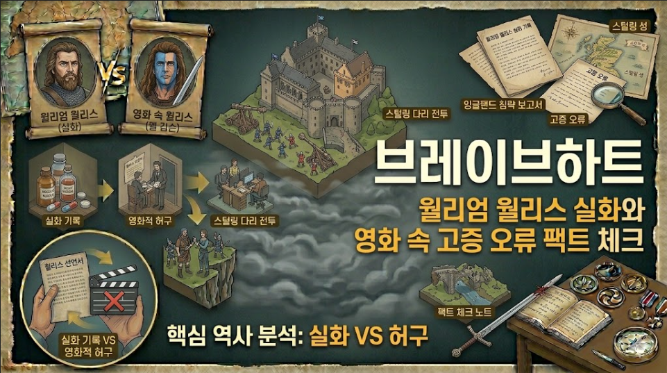 브레이브하트 윌리엄 월리스 실화와 영화 속 고증 오류 팩트 체크
